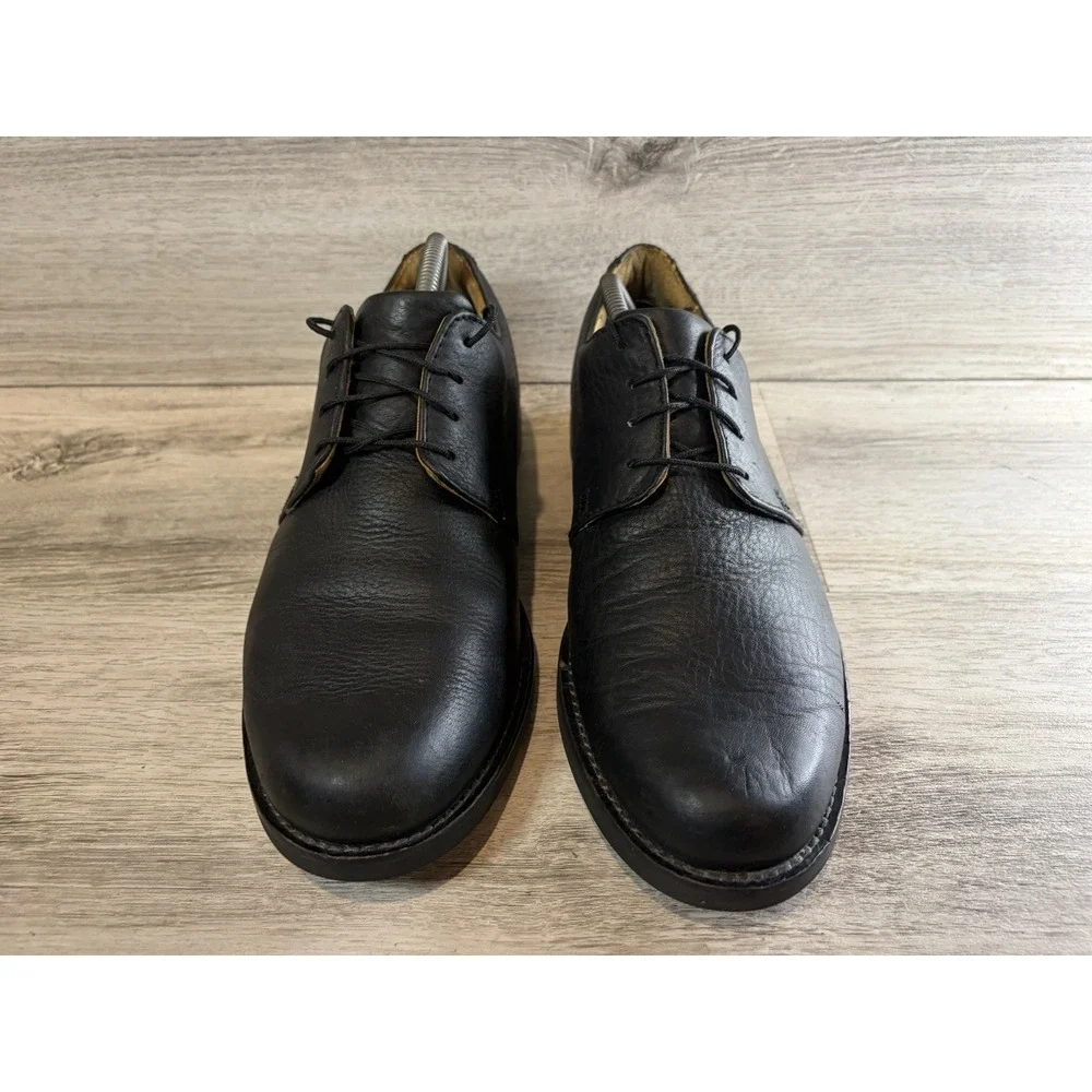 HS Trask H8504-001 Black Leather Lace Up Oxford Shoes Men's 10 M Dress